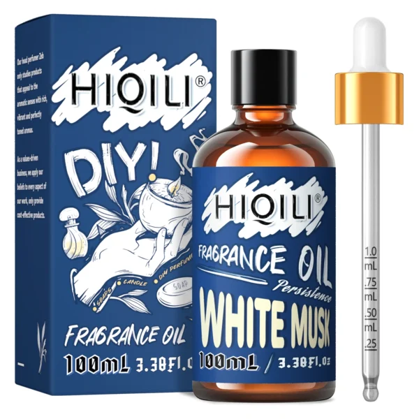 HIQILI 100ML White Musk Fragrance Oil for Diffuser Humidifier Candle Soap Making Massage Gifts DIY Product